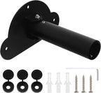 Adjustable Shower Curtain Rod Bracket 1 Pack Aluminum Alloy Shower Curtain Rod Single Swivel Flange Heavy Duty Closet Rod Bra