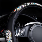 Flying Banner car Steering Wheel Cover Gel Massage Velvet Cool Warm Universal Size 15 inches SUV Truck Anti Slip Odorless Sum