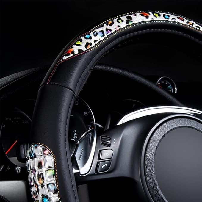 Flying Banner car Steering Wheel Cover Gel Massage Velvet Cool Warm Universal Size 15 inches SUV Truck Anti Slip Odorless Sum