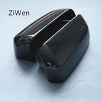 ZiWen Sport Carbon Fiber Gloss Black Door Rearview Mirror Cover Trim for Ford Ranger Everest 2024 2025 2026 (Gloss Black)