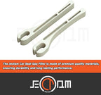 Car Seat Gap Filler, Leather Car Gap Filler Universal Fit for Most Cars and Trucks, Fill The Gap Between Seat and Consoles, Prevents Things from Falling Out, Pack of 2 PCS (Beige)