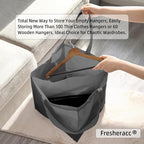 Clothes Hanger Organizer Holder for Space Saving, Fresheracc Hanger Triangle Storage Bag with Handles for Closet Tidier Laund