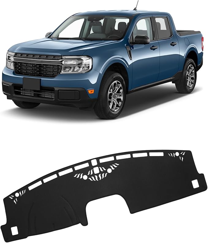 FIILINES Dash Cover Fit for Ford Maverick 2022-2025 2026 (Hybrid/XL/XLT/Lariat) Dashboard Cover Mat for Maverick Accessories 