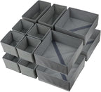 Fordonral 16 Pack Drawer Organizer Clothes, Foldable Fabric Dresser Organizer Closet Organizers and Storage Box for Underwear