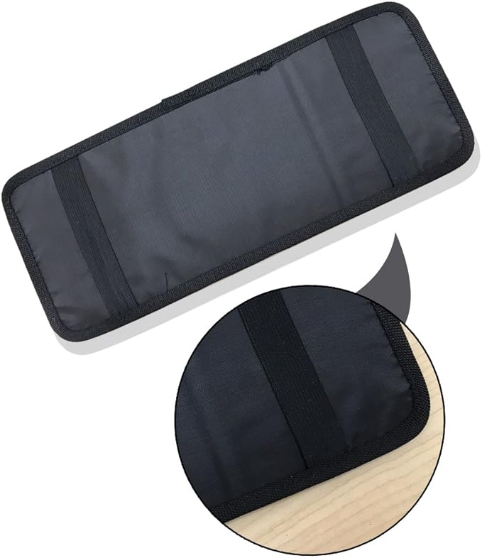 SourceTon 2 Packs Car Sun Visor Organizer, Car Visor Storage Anti-Slip Elastic Woven Board for Sunglass Holder Parking Fuel Card Digital Accessories