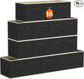 Lifewit Storage Cubes, Foldable Decorative Fabric Storage Baskets for Organizing Home Organizers with Handles for Shelves, Cl