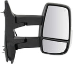 TRQ Driver & Passenger Side Mirror Set Power with Heat Compatible with 2015-2017 Ford Transit-150 Transit-250 Transit-350 Tra