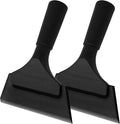 EHDIS Small Squeegee 5 inch Rubber Window Tint Windshield Scraper for Car,Glass, Mirror, Shower, Door,Bathroom Cleaning (Black, 2)