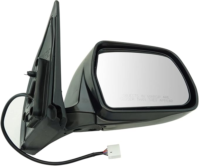 TRQ 2 Piece Driver and Passenger Side Mirror Assembly Set Electric Adjustment Heated No Memory Textured Compatible with 2001-