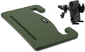 AutoExec Wheelmate Car Steering Wheel Tray Vehicle Desk, Army Green with Phone Vent Clip