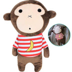 Seat Belt Pillow Kids Car Seat Belt Cover Vehicle Shoulder Pads Car Seatbelt Cushion for Kids Seat Strap Pillows Kids Animal Travel Pillow