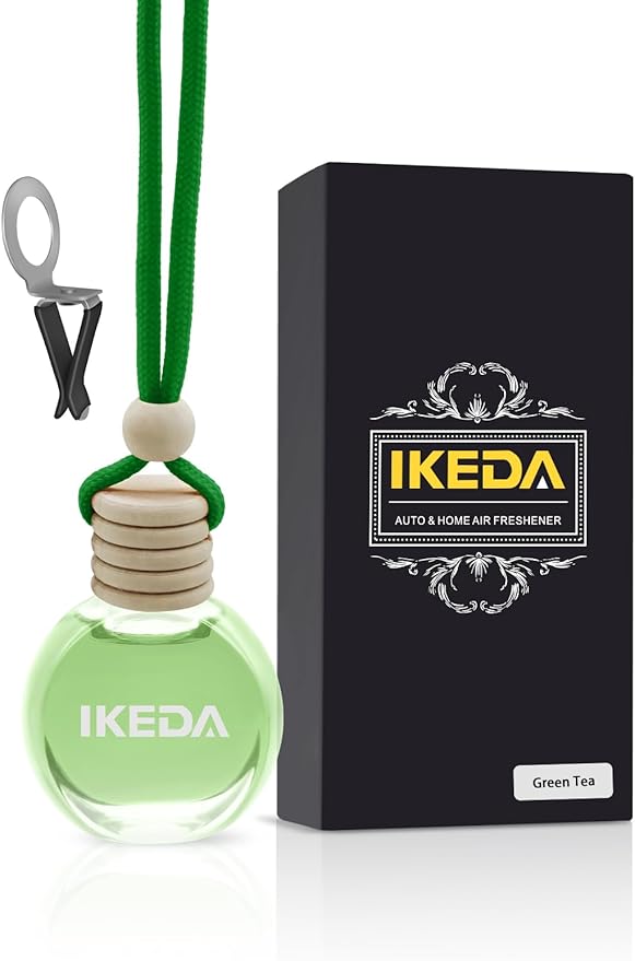 Ikeda Car Air Freshener: Hanging Car Smell Air Freshener | 10ml Hanging Car Perfume | Long Lasting Fragrance | Strong Scents 