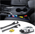 【Compatible with Toyota Corolla】 Seat Gap Filler,No Drop Seat Guard Compatible with Toyota Corolla,Drop Seat Guards for Cars(2Pcs),Emergency Keychain Car Escape Tool(2Pcs)