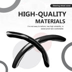 3pcs Universal Carbon Fiber Steering Wheel Cover - Anti-Slip & Segmented Design, Universal 99% Durable Steering Wheel Protect