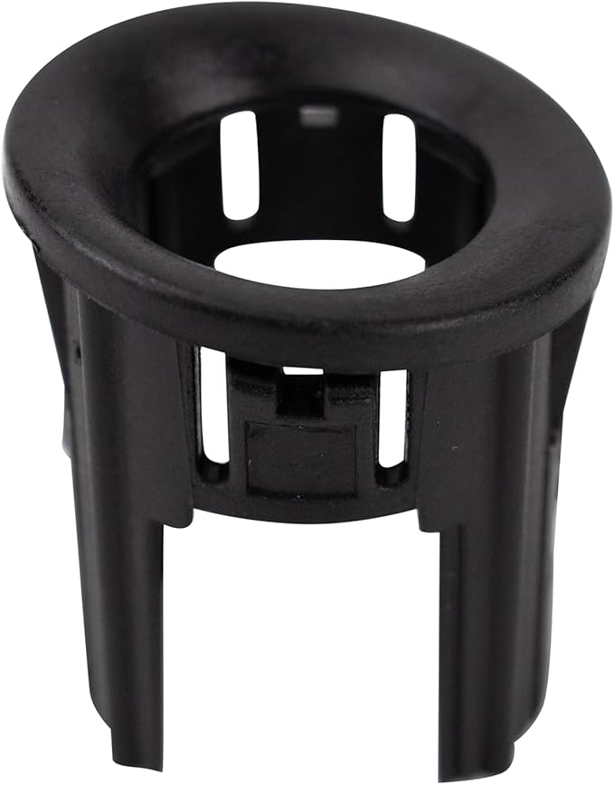 TRQ Rear Parking Assist Sensor Bezel Set Black Compatible with 2014-2019 Chevrolet Silverado 1500 2015-2019 Silverado 2500 HD