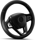 HOTOR Car Steering Wheel Cover - Universal Car Accessory for Diverse Cars, Durable Leather Cover with Anti-Slip Lining, for S