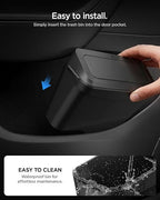 Spigen Door Pocket XL Car Trash Can [with Magnetic Lid] Waterproof Door Pocket Organizer 2025 2026 Tesla Model Y Juniper Premium & Performance Accessories - Driver Side Only