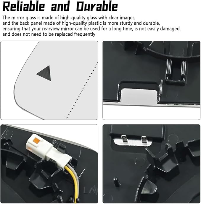 Driver Side Heated Mirror Glass Fit for Mercedes Benz G550 W463 GLE350 W166 GLE GL450 X164 ML350 W166 GLS450 X166 GLS Class 2010-2019, with Blind Spot
