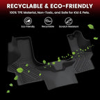 LASFIT Floor Mats for Chevrolet Chevy Express/GMC Savana 1500/2500/3500 2015-2026, All Weather TPE Custom Fit Floor Mats for Cars, Front Row Floor Liners for Express Accessories, 1 PCS