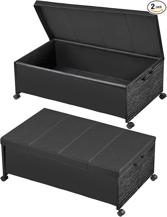 Under Bed Drawers on Wheels, XXXXL Size, UnderBed Storage with Wheels, Wooden Under Bed Storage, Underbelly Storage, Heavy Du