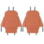 Seat Back Protector + Large Capacity Pocket Storage Organizer,Preventing The Impact of Children Stepping on The Seat Backrest (Style B-Brown)