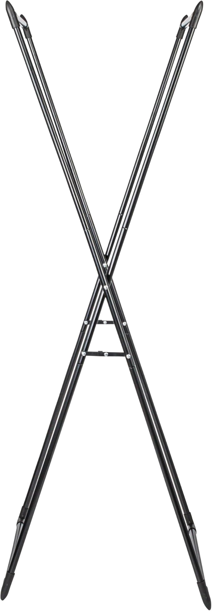 Household Essentials Valet Folding Clothes Rack, Strong Metal X-Frame, Chic Design, Great for Guest and Dressing Rooms, Porta