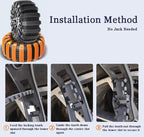 16PCS Snow Chains for Car Tires for BMW M4 2015–2025, Portable Reusable Safety Chains, Helps Improve Traction on Winter and M