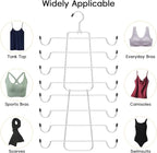 TomCare 4 Pack Space Saving Hangers，2Pack Tank Top Hanger and 2Pack Leggings Organizers for Closet Pants Hangers with 20 Clip