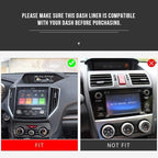 Auovo Dashboard Mat Compatible with Subaru Crosstrek Accessories 2018-2023 Forester 2019-2024 XV Impreza 2018-2023 Car Interi
