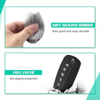 2 Pcs Silicone Key Fob Cover for Ford with Keychain, Soft Key Case Shell Full Protection for Explorer Fusion Escape Edge Expe