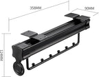 Pull Out Clothes Rail Extendable Pull Out Closet Rod - Wardrobe Pull-Out Trousers Rack, Pull Out Pants Rack Adjustable Closet