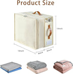 Bed Sheet Organizers and Storage, 8 Pack Linen Closet Organizers with Adjustable Zipper, Foldable Bedding Storage for Queen o