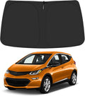Windshield Sun Shade for 2017-2025 Chevy Bolt EV Hatchback Accessories (NOT for Bolt EUV), Foldable Window Sunshade Sun Visor Protector, Front Windshield Sunshade Sun Shield Blocks UV Ray Heat