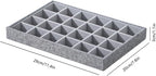 Stackable Jewelry Organizer Tray For Drawers,White Leather Small Earring Storage Tray,Bracelet And Necklace Display Box,Jewel