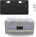 Front License Plate Frame Compatible with Toyota Highlander 2020 2021 2022 2023 2024, Bumper License Frame Holder Mounting Br