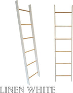 Decorative Blanket Ladder 4ft 5ft 6ft 7ft 8ft Rustic Farmhouse Wooden Quilt Ladder Rack avalible in Red, Blue and White