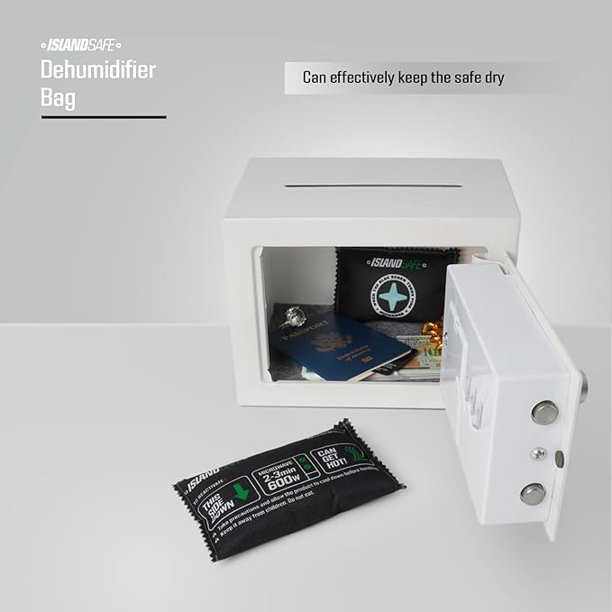 Rechargeable Safe Dehumidifier Bag 200g, Microwave Fast Reactivated Desiccant, Moisture Absorbing Packet for Safes,