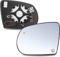Driver Left Side Mirror Glass - Compatible with Jeep Vehicles - Compass 2017-2025, Cherokee 2014-2023, with Heated/Blind Spot Detection, without Auto Dimming, Replace# 68228919AA