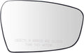 TRQ Passenger Side Mirror Glass Heated For Factory Equipped Mirrors Only Compatible with 2014-16 Kia Forte without Blind Spot