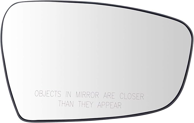 TRQ Passenger Side Mirror Glass Heated For Factory Equipped Mirrors Only Compatible with 2014-16 Kia Forte without Blind Spot