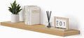 Vivelove Single Floating Shelves Oak 48 Inches, 48 x 10 inch Deep x 1.8 in Thick, Long Wall Shelves Heavy Duty 80 lbs for Bed
