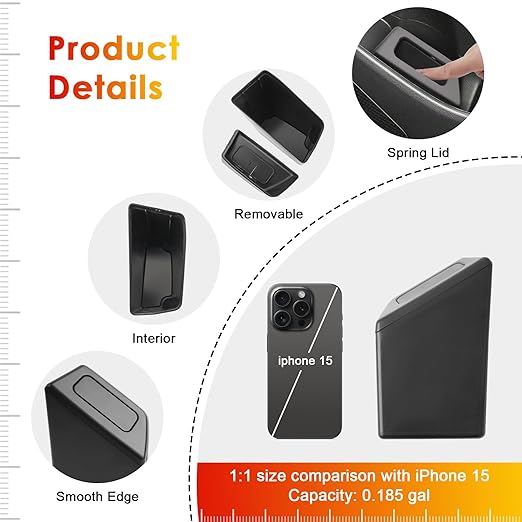 for Corolla Cross Trash Can for 2022-2025 Toyota Corolla Cross Small Car Trash Bin for Side Front Right Door Mini Trash Garbage Bin w/Lid for Toyota Accessories (Corolla Cross Right Side)