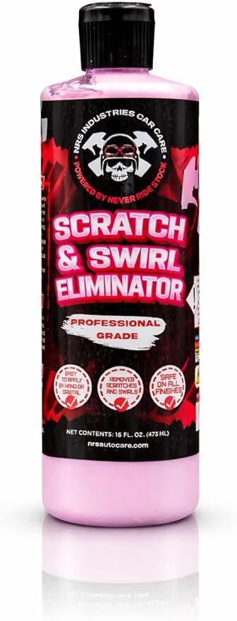 16 Fl. Oz Large Size Scratch Remover for Cars – Removes Swirls & Light Scratches in Minutes – Clear Coat Safe Car Polish Compound – Easy Hand Application Paint Restorer- No Buffer Needed