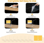 Shelf Dividers for Closet Organization – Acrylic Clear Sturdy Dividers to Keep Clothes, Sweaters & Purses Upright, Free-Stand