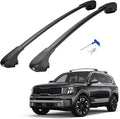 JOYTUTUS 220lbs Lockable Roof Rack Cross Bars Compatible with Kia Telluride EX S SX SX-Prestige 2019-2025 (NOT FIT X-PRO X-LINE), Aluminum Crossbar Luggage Rack for Kayak Roof Basket Bag Box