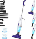Intercleaner Corded Vacuum Cleaner, 15KPa Powerful Suction with 400W Motor, 12 in 1 Lightweight Bagless Stick Vac with Handhe