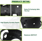 Upper & Lower Steering Column Trim Cover Kit Compatible with 2001-2002 Chevy Tahoe Suburban Silverado GMC Yukon Sierra Replaces 26078127