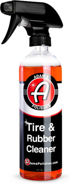 Adam's Polishes Tire & Rubber Cleaner (16 oz) - Removes Discoloration From Tires Quickly - Works Great on Tires, Rubber & Pla