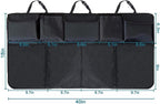 Trunk Organizer for Car, Large Capacity Car Organizers and Storage with 9 Pockets, Waterproof Backseat Hanging Organizer for SU
