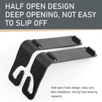 1 PC Car Seat Back Organizer, Car Back Seat Multi-Function Storage Box with 2 Drink Cup Holders, 11.42" x 3.35" Leather Tissue Organizer, Universal for Most Cars, Trucks, SUVs (Black)